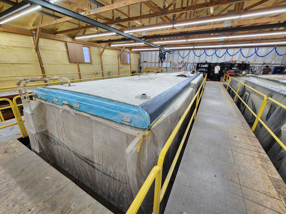 class a rv roof repair on newmar motorhome