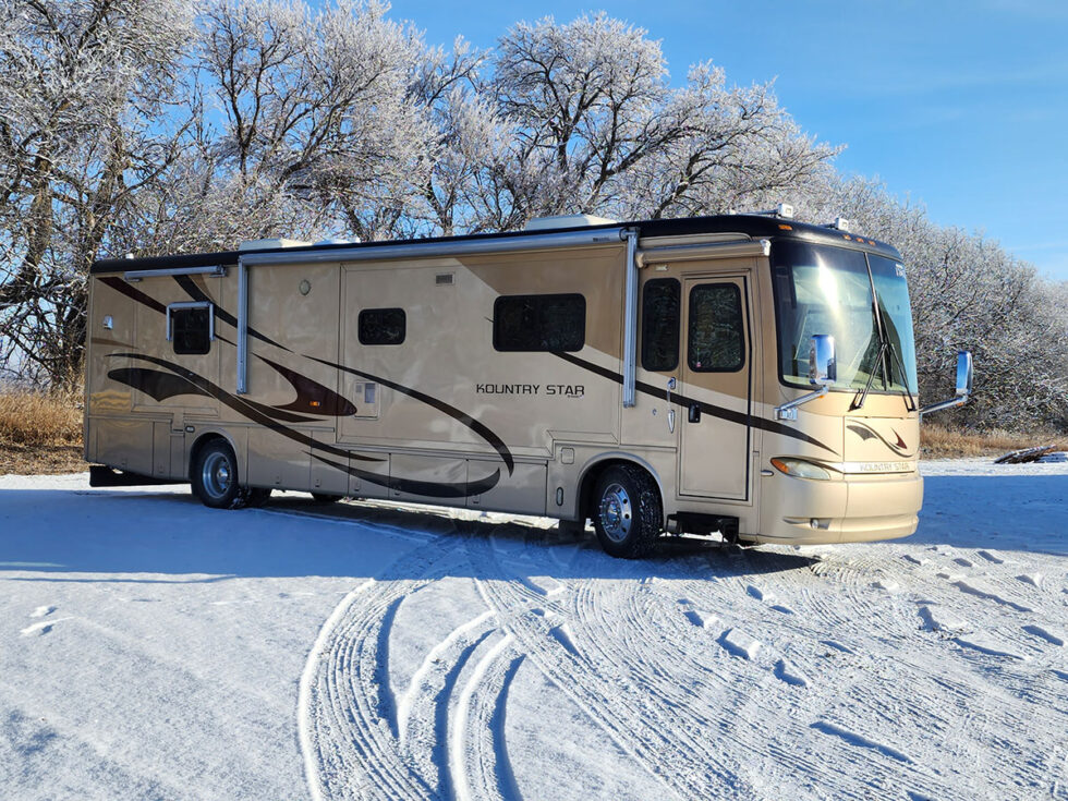 class a rv roof repair on newmar motorhome