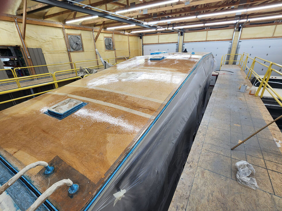 rv roof repair on fifth wheel