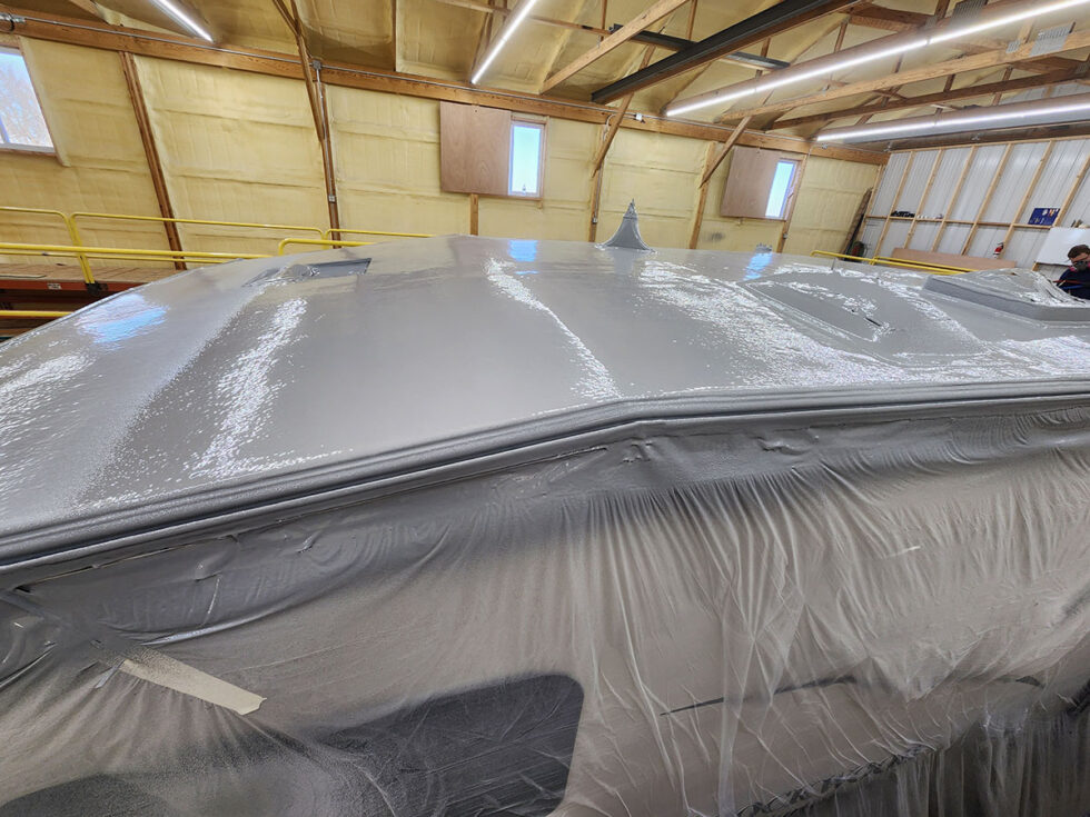 rv roof repair on fifth wheel