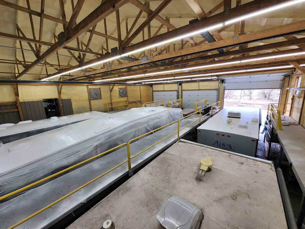 jayco fifth wheel having roof repair done in Nebraska