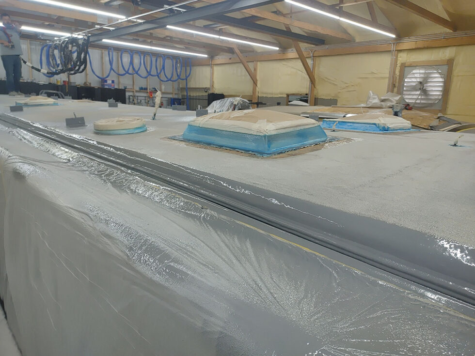 rv roof being repaired