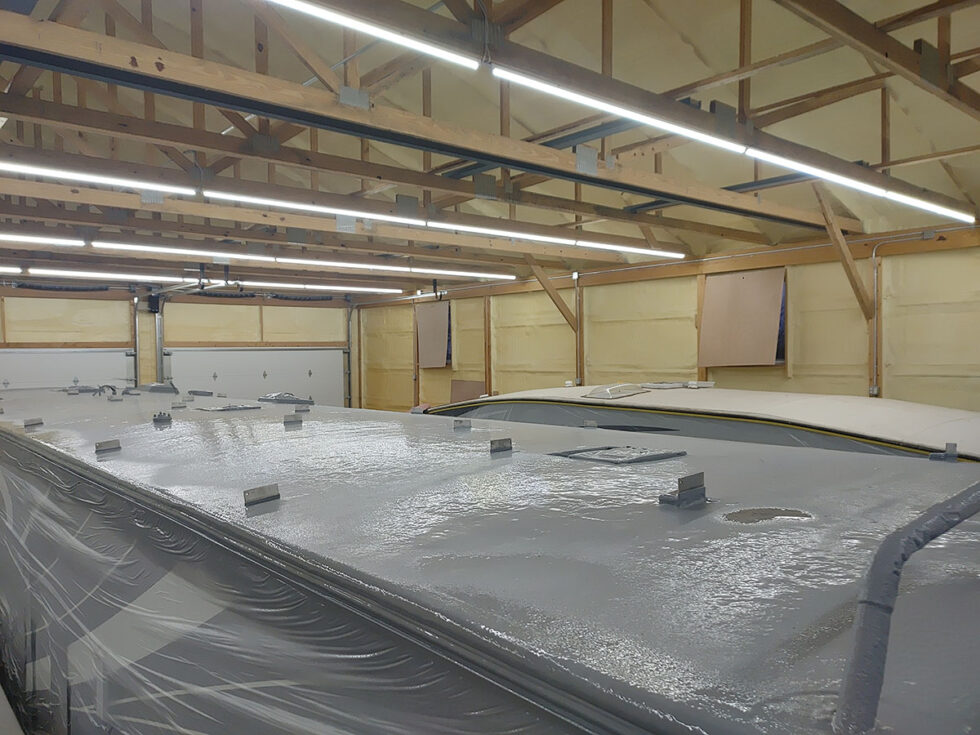 rv roof being repaired