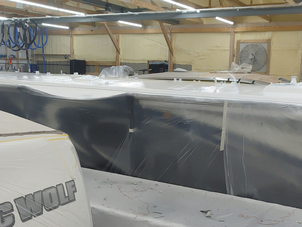 rv roof being repaired