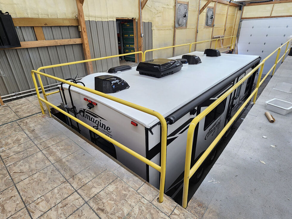 grand design imagine travel trailer after roof repair