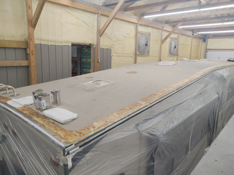 rv roof before repair