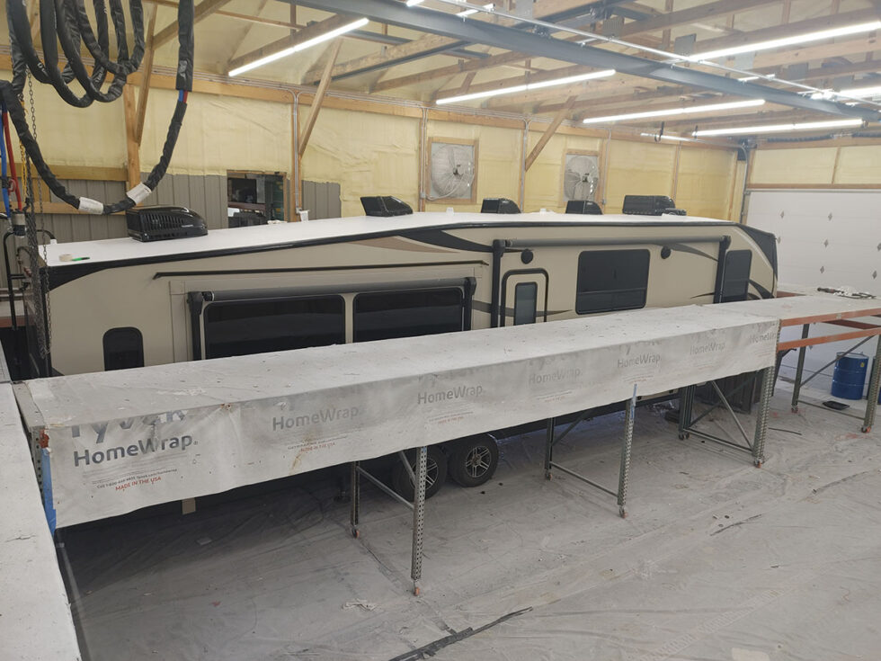 rv roof after repair