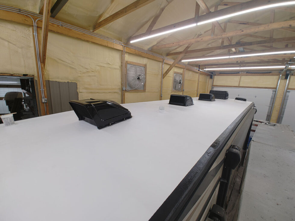 rv roof after repair