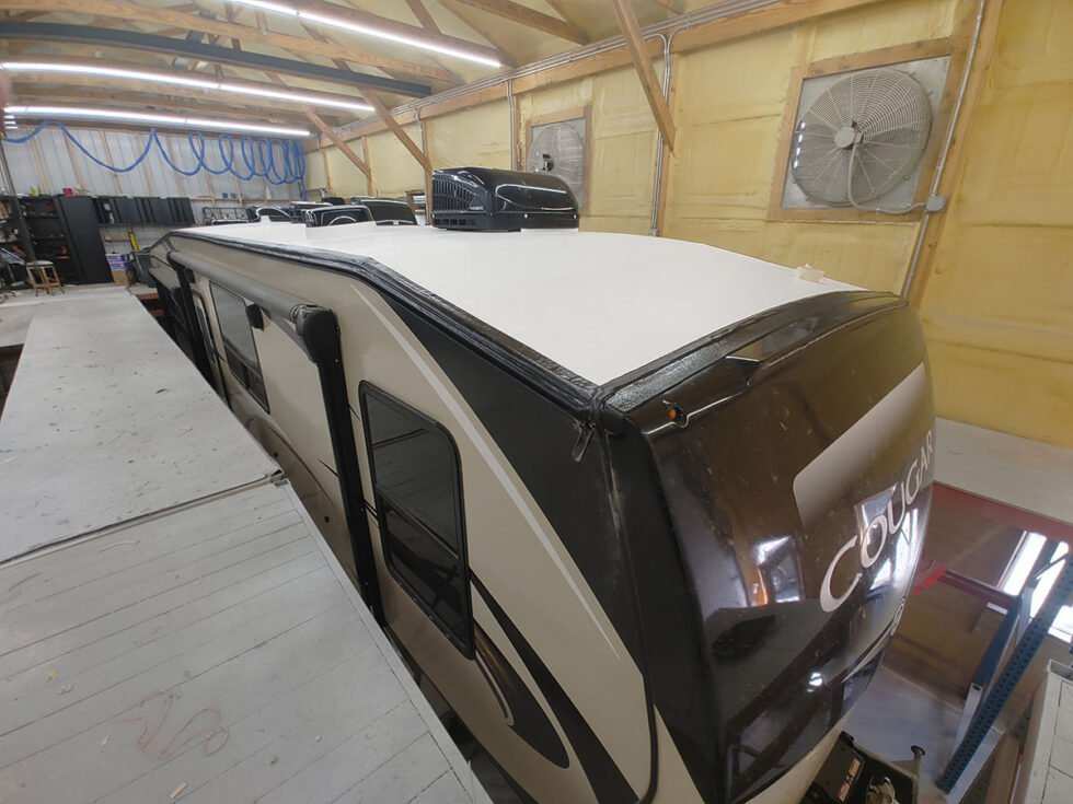 rv roof after repair