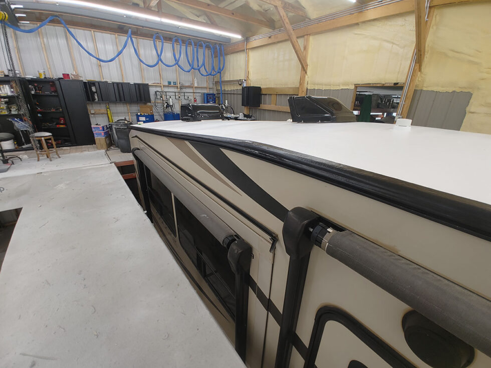 rv roof after repair