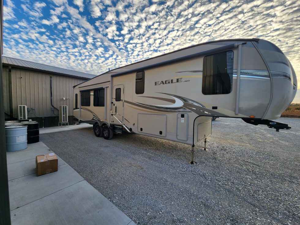 rv awning after repair