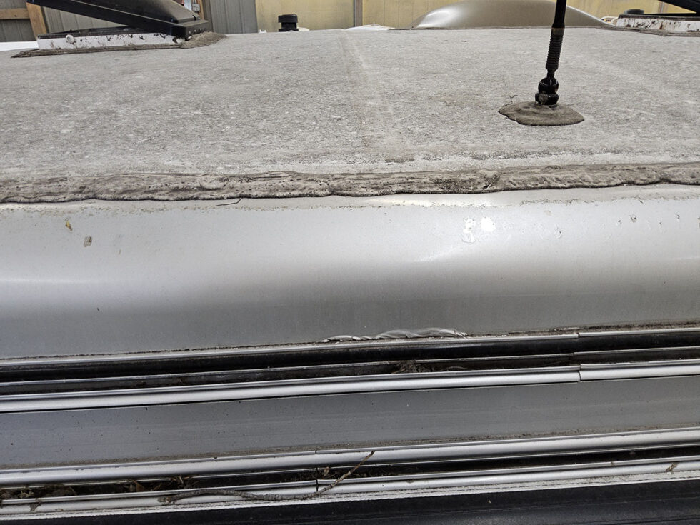 Fifth Wheel having roof repaired at Midwest RV Roof