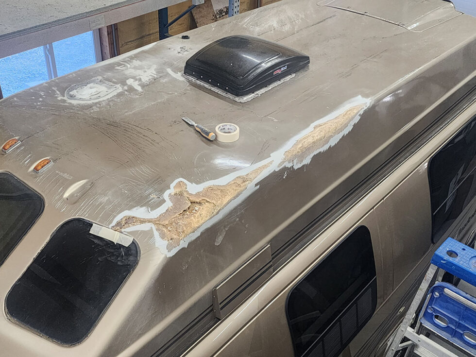Roadtrek van roof repair