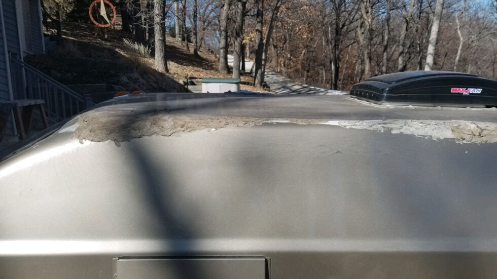 Roadtrek van roof repair