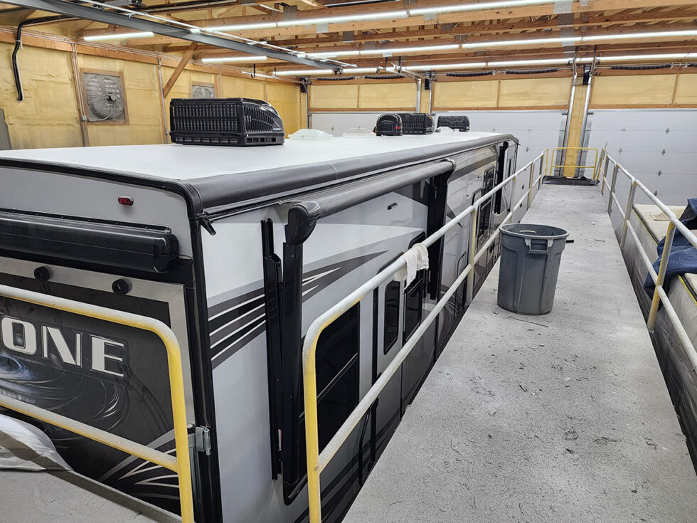 rv with new flexarmor roof