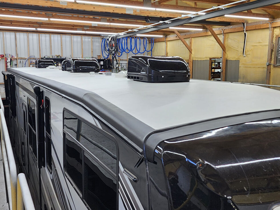 rv with new flexarmor roof