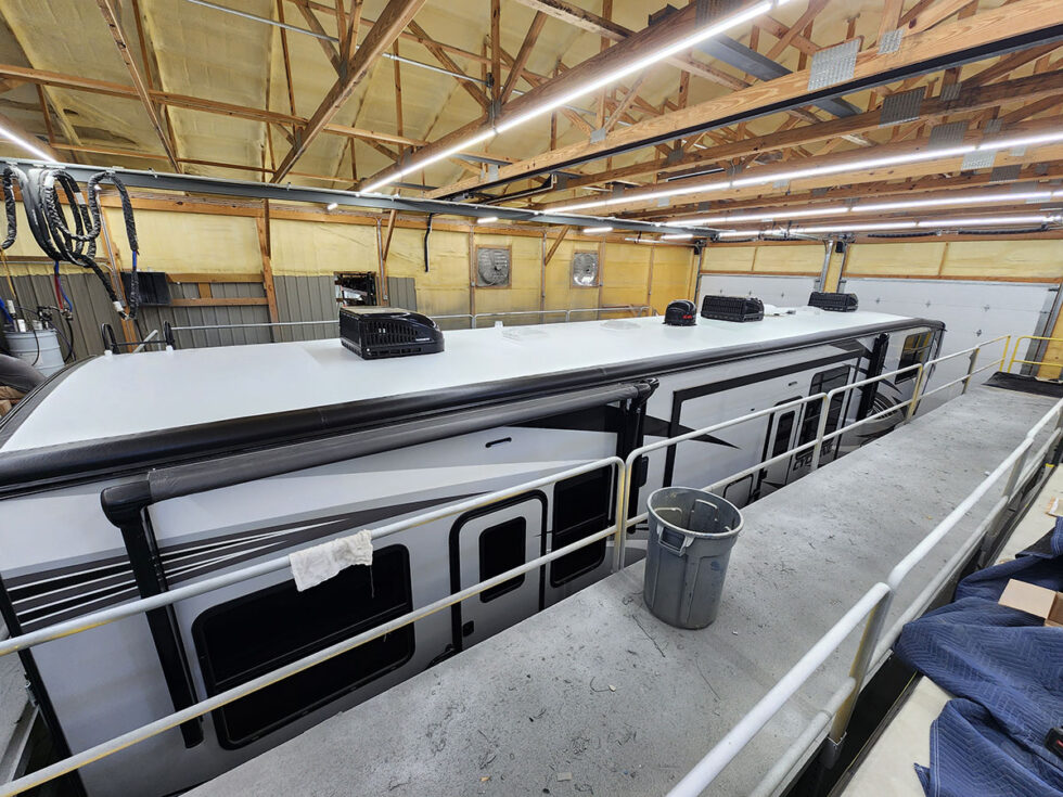 rv with new flexarmor roof